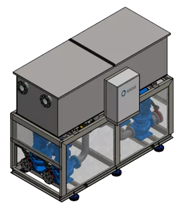 Гидравлические модули HMPT с горизонтальным расширительным баком с отдельными секциями