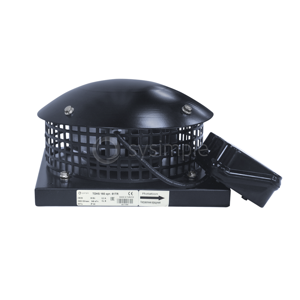 Крышные вентиляторы Sysimple TDHS Black